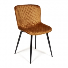 Стул Tetchair QUINCY mod. 8272 / 1 шт. в упаковке металл/ткань, 49х53х84,5 см, коричневый G-062-61/черный