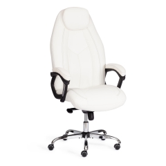 Кресло Tetchair BOSS Lux кож/зам, белый, 36-01