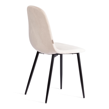 Стул Tetchair BREEZE mod. JSC-58 Велюр/металл , 44 х 53 х 86 см, beige бежевый HLR2 / черный