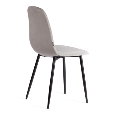 Стул Tetchair BREEZE mod. JSC-58 Велюр/металл , 44 х 53 х 86 см, grey серый HLR 19 / черный