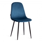 Стул Tetchair BREEZE mod. JSC-58 Велюр/металл , 44 х 53 х 86 см, Blue синий HLR63 / черный