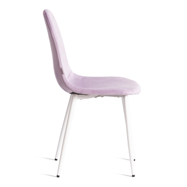 Стул Tetchair BREEZE mod. JSC-58 Велюр/металл , 44 х 53 х 86 см, Lavender лавандовый HLR26 / белый