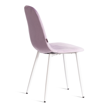 Стул Tetchair BREEZE mod. JSC-58 Велюр/металл , 44 х 53 х 86 см, Lavender лавандовый HLR26 / белый