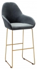 Стул R-home Kent бар Diag grey/Линк золото