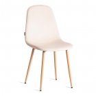 Стул Tetchair BREEZE mod. JSC-58 Велюр/металл , 44 х 53 х 86 см, Creamy кремовый HLR 5 / натуральный