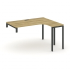 Стол-надставка на опорную тумбу правый Рива CONCEPT CN.OSAN-004R Дуб Винченцо Антрацит