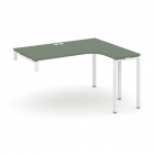 Стол-надставка на опорную тумбу правый Рива CONCEPT CN.OSAN-004R Дуб Мали Белый