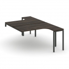 Рабочая станция-надставка на опорные тумбы Рива CONCEPT CN.DSAN-003 Дуб Мали Антрацит