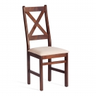Стул Tetchair CROSSMAN комплект NEW, Многослойный березовый шпон, 41х40x100 см, cappuchino/велюр бежевый