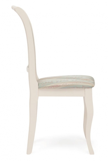 Стул Tetchair Opera OP-SC / 1 шт. в упаковке дерево гевея, 45х53х97см, ivory white слоновая кость 2-5, ткань бирюзовая H180-19