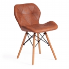 Стул Tetchair STUTTGART mod. 74 / 1 шт. в упаковке экокожа/дерево береза/металл, 50 х 47 х 73 см, античный коричневый RH02-13/натуральный