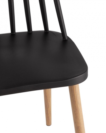 Стул Stool Group Морган пластиковый черный 4 шт