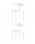 Комплект из двух стульев Stool Group Neo пластик белый 2 шт.