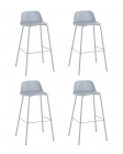 Стул барный Stool Group Mist серо-голубой 4 шт