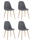 Комплект из четырех стульев Stool Group Валенсия SN темно-серый 4 шт
