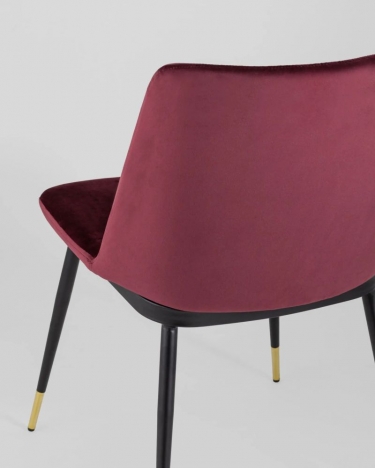 Стул Stool Group Мелисса велюр бордовый 2 шт