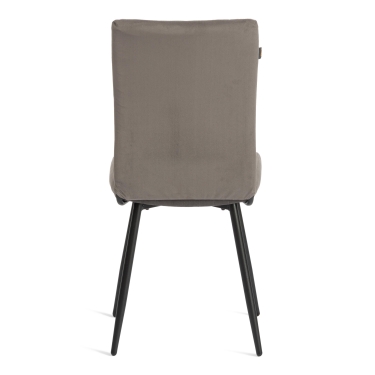 Стул обеденный Tetchair Monte Carlo разборный, ткань велюр, 45х55х97, серый/черный, Porsche 9