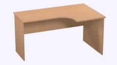 Стол компьютерный угловой Альтерна Р.РС-14 правый Дуб Сонома светлый