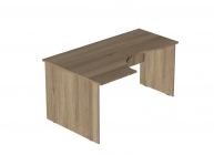 Стол компьютерный угловой Альтерна Р.СКУ-16 левый Серый