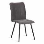 Стул обеденный Tetchair Bari разборный, ткань велюр, 44х60х91, серый/черный, Porsche 9