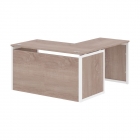 Стол письменный угловой левый Skyland XTEN-QP XQPCT 1415H L Дуб Сонома Белый