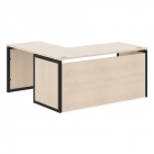 Стол письменный угловой правый Skyland XTEN-QP XQPCT 1615H R Бук Тиара Антрацит