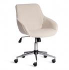 Кресло Tetchair DUBLIN хром вельвет, молочный