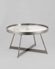 Журнальный стол Stool Group Гера 80х80 см сталь темный хром