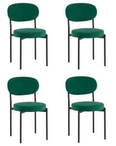 Стул Stool Group Бриф SN велюр зеленый 4 шт