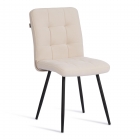 Стул обеденный Tetchair Medeo флок , 47х56х89, молочный/черный, 4