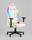 Кресло геймерское с подсветкой Stool Group TopChairs GMM-080 белый на черной базе