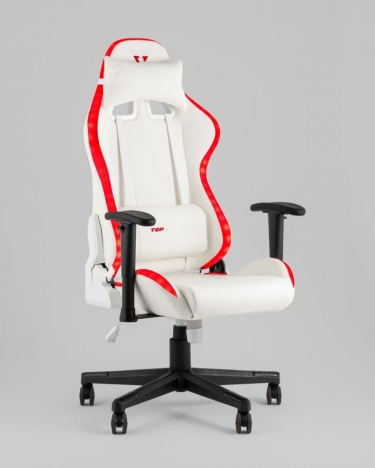 Кресло геймерское с подсветкой Stool Group TopChairs GMM-080 белый на черной базе