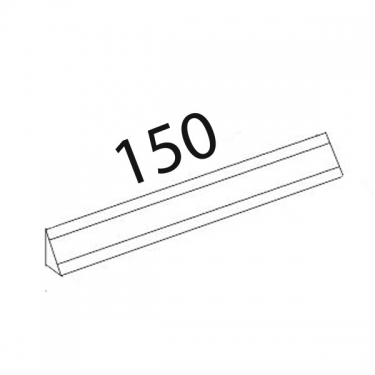 Плинтус с заглушками Витра ПЛ 124.1.150 Паладина