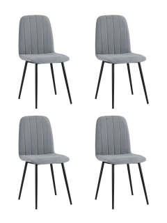 Стул Stool Group Easy велюр серый 4 шт. комплект