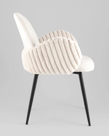 Стул обеденный Stool Group Wave Stripes букле светло-серый