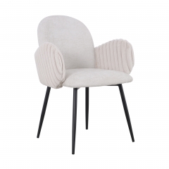 Стул обеденный Stool Group Wave Stripes букле светло-серый