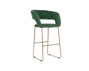 Кресло Бар. R-home Hugs Б зеленый/Линк золото