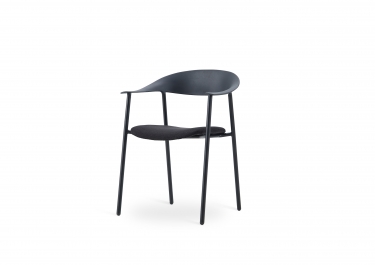 Стул Stool Group Eila с подушкой пластик черный