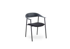 Стул Stool Group Eila с подушкой пластик черный