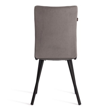 Стул обеденный Tetchair La Rousse велюр, серый/черный, 29, 49х50х93