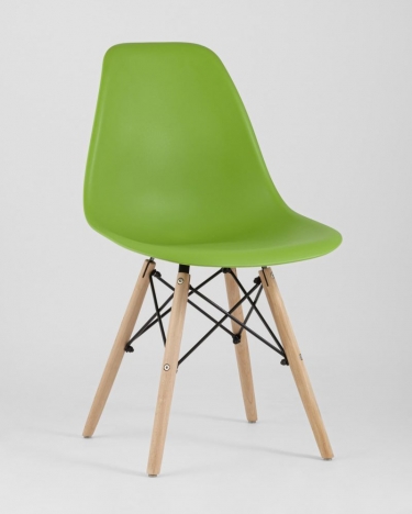 Стул Stool Group Eames Style DSW зеленый разборный каркас