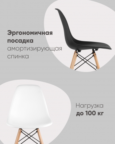 Стул Stool Group Eames Style DSW белый 4 шт. комплект разборный каркас