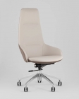 Кресло руководителя Stool Group TopChairs Soulo светло-серый, коричневый