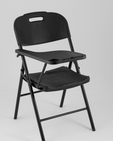 Стул складной Stool Group банкетный со столиком черный