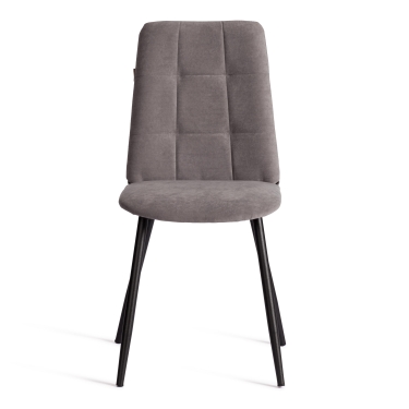Стул обеденный Tetchair Asti TREND, велюр, серый/черный, 29, 47х54х86 см
