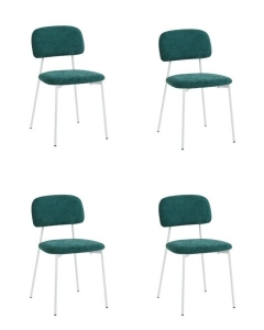 Стул Stool Group Chao темно-зеленый белые ножки 4 шт.