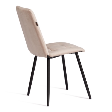 Стул обеденный Tetchair Asti велюр, молочный/черный, Porsche 2