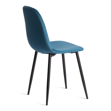 Стул Tetchair BREEZE mod. 4724 Велюр/металл , 44 х 53 х 87 см, Dark turquoise темно-бирюзовый HLR62 / черный