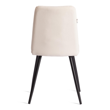 Стул обеденный Tetchair Asti TREND, велюр, молочный/черный, 4, 47х54х86 см