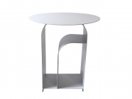 Журнальный столик Stool Group Arwel металл белый